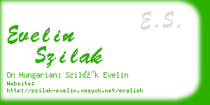 evelin szilak business card